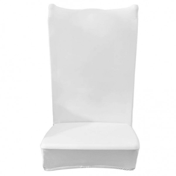 Simple White Color Elastic Stretch Seat Case Chair Slipcover