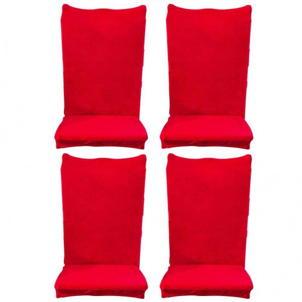 Jujube Red Color Elastic Stretch Seat Ca...