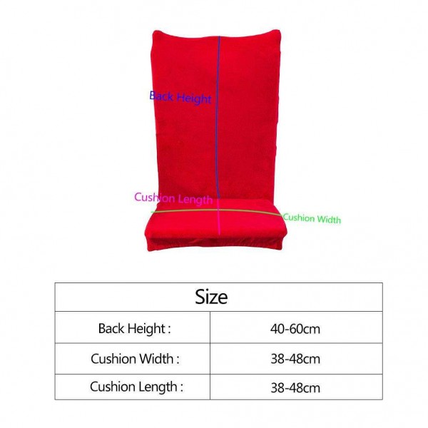 Jujube Red Color Elastic Stretch Seat Case Slipcover Chair Cover