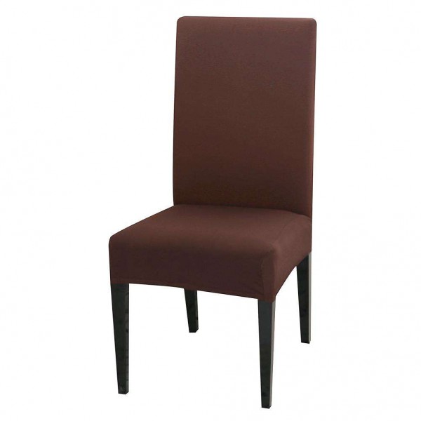 Elastic Stretch Seat Case Solid Coffee Slipcover Chair Covers